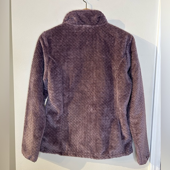 Free Country Cable Braided Butter Pile Mauve Soft Full Zip Jacket Size S - Picture 9 of 10